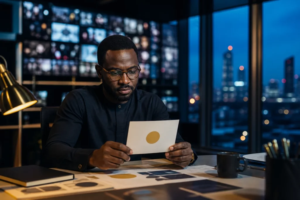 An African communications strategist focusing on one clear central message amid blurred media noise